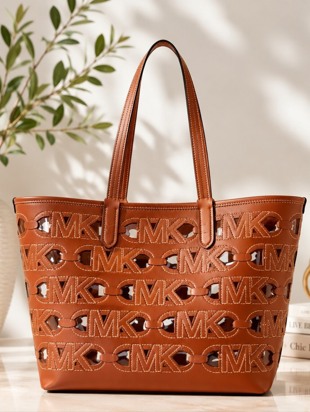 NWOT Michael Kors MK Eliza Leather Tote